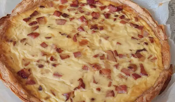 Quiche Lorraine with Bacon and Cheese