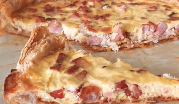 Quiche Lorraine with Bacon and Cheese