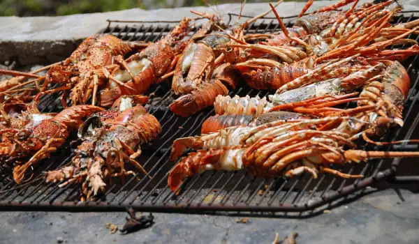 Grilled crayfish