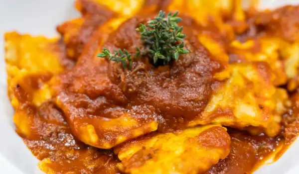 Genoa-Style Ravioli with Ragout (Tocco)