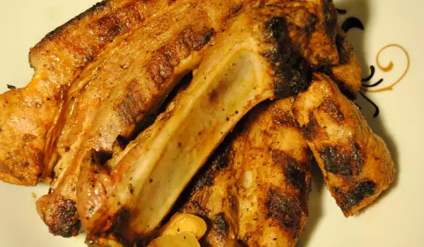 Pan-Grilled Pork Ribs