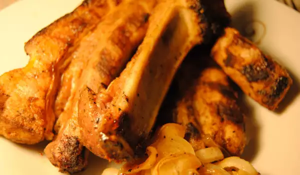 Pan-Grilled Pork Ribs