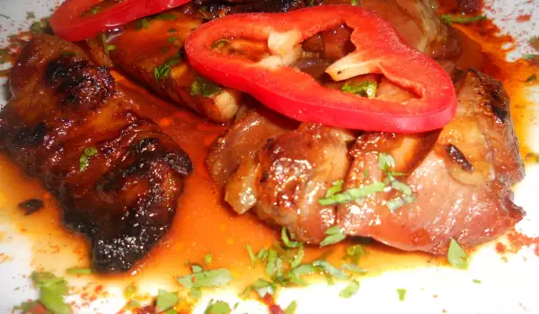 Oven-Baked Pork Ribs in Spicy Sauce