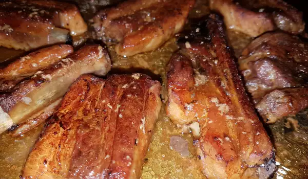 Pork Ribs with White Wine and Honey