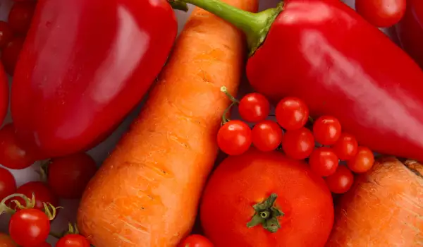 red vegetables