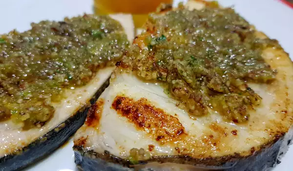 Swordfish with Peanut and Garlic Paste