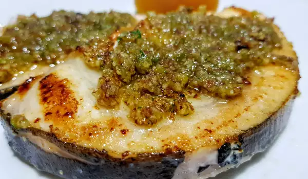 Swordfish with Peanut and Garlic Paste