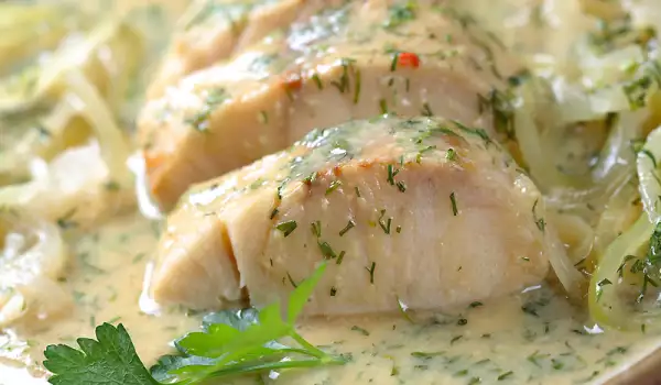 Oven Baked Fish with Cream