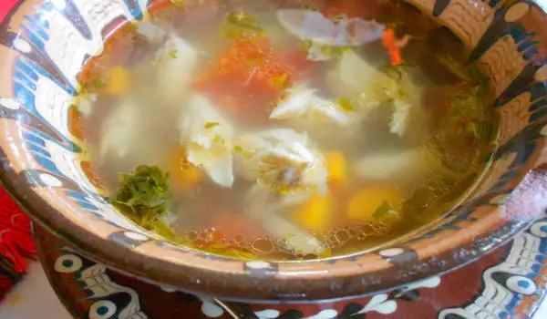 Balkan-Style Soup with Trout