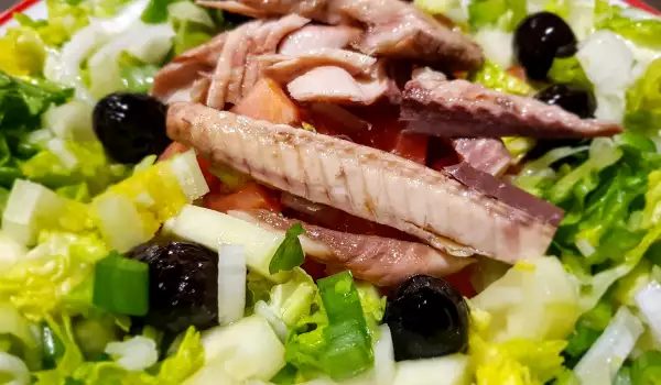 Fish Salad with Marinated Mackerel