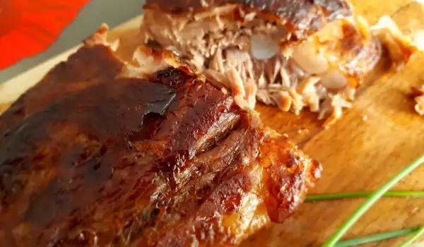 Oven-Baked Pork Ribs with Barbecue Sauce