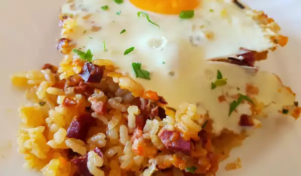 Oven-Baked Rice with Duck and Bacon