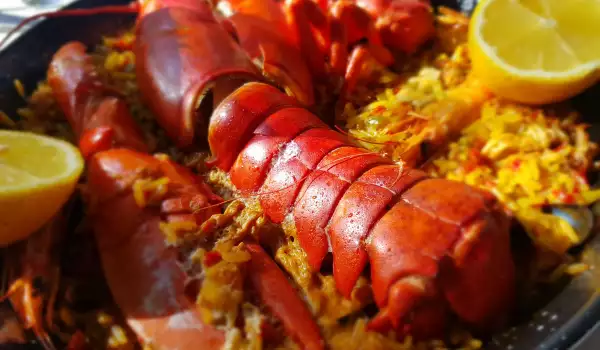 Oven-Baked Lobster and Rice