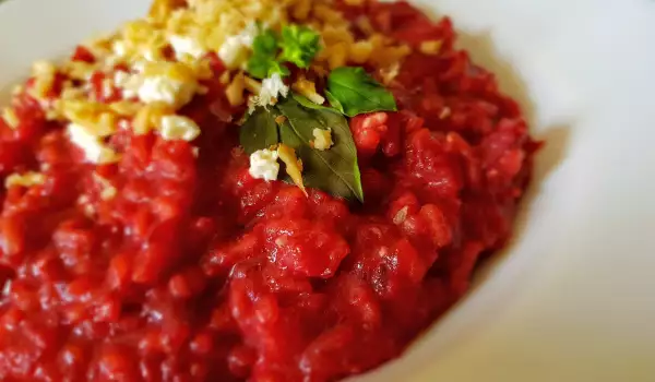 Beetroot and Walnut Risotto
