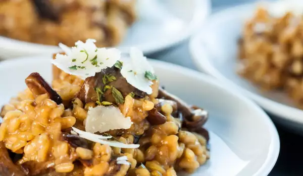 Risotto with Porcini Mushrooms and Parmesan