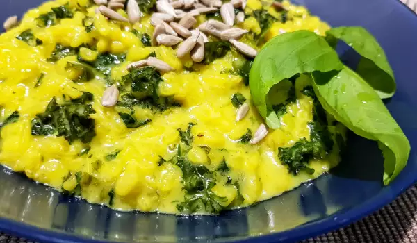Risotto with Kale and Mascarpone