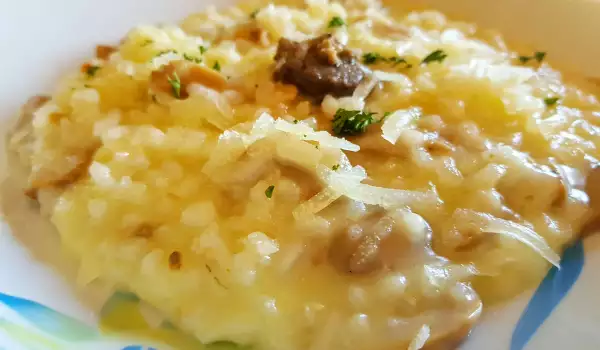 Risotto with Mushrooms and Truffle Paste