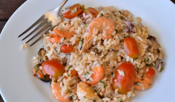 Seafood and Tomato Risotto