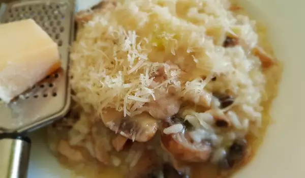 Risotto with Zucchini and Mushrooms