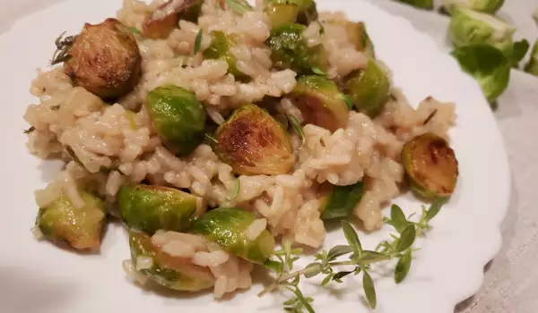 Risotto with Brussels Sprouts and Parmesan
