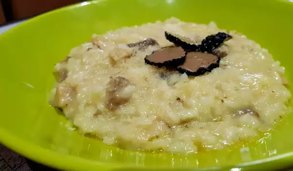 Risotto with Porcini Mushrooms and Truffles