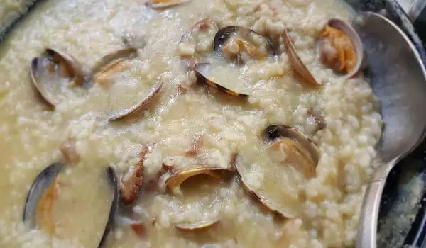 Clam and Mushroom Risotto