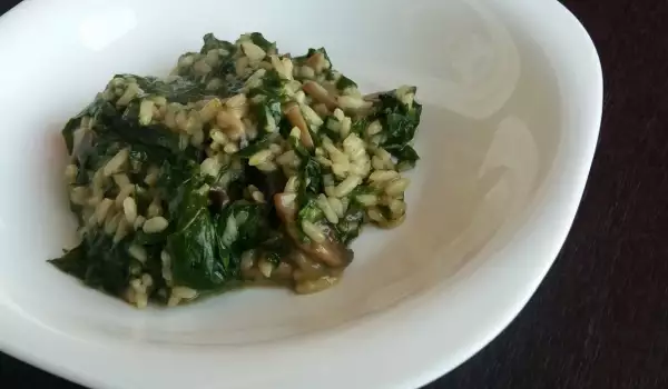 Spinach and Mushroom Risotto