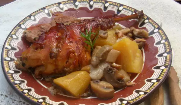 Roasted Rabbit in Clay Pot