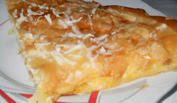Rhodopean Patatnik with Feta Cheese and Cheese