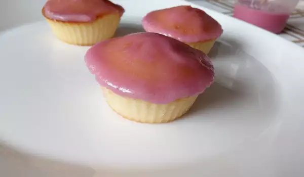 Pink Glaze for Pastries and Muffins