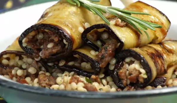 Eggplant Rolls with Couscous