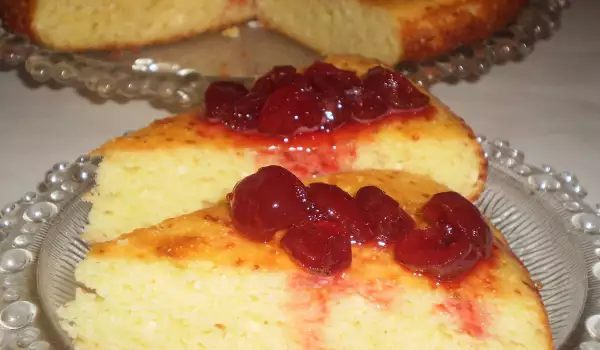 Russian Cake with Cottage Cheese and Semolina