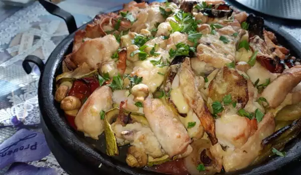 Divine Sač with Chicken and Vegetables