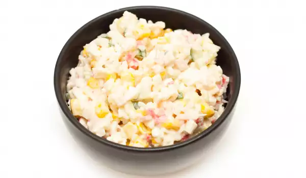Salad with Mayonnaise and Corn