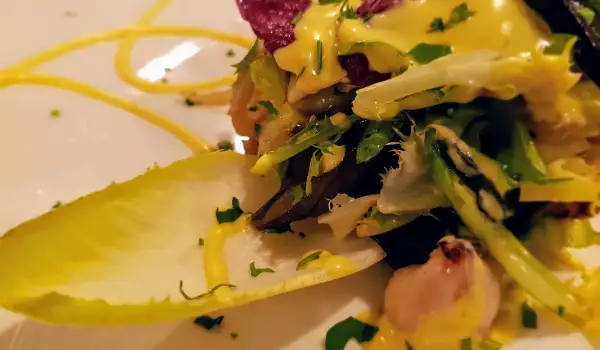 Warm Salad with Calamari and Chicory