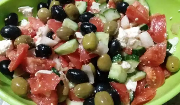 Salad with Two Types of Olives
