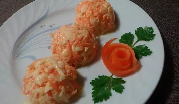 Carrot, Turnip and Mayonnaise Salad