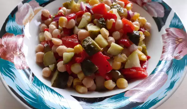 Mexican-Style Economical Chickpea Salad
