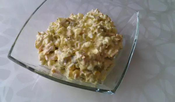 Mayonnaise Salad with Turkey and Eggs