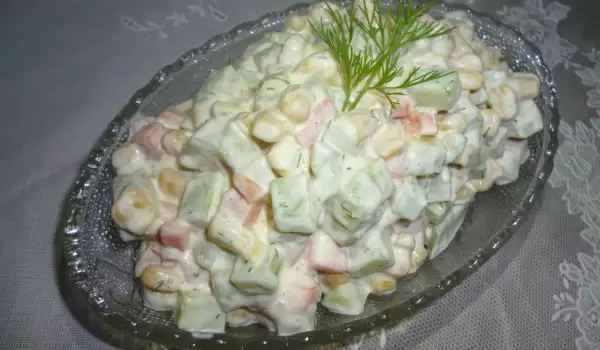 European Salad with Corn