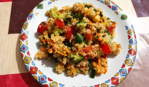 Quinoa Salad and Mustard Dressing