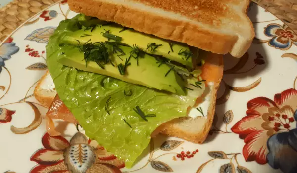 Salmon and Avocado Sandwich