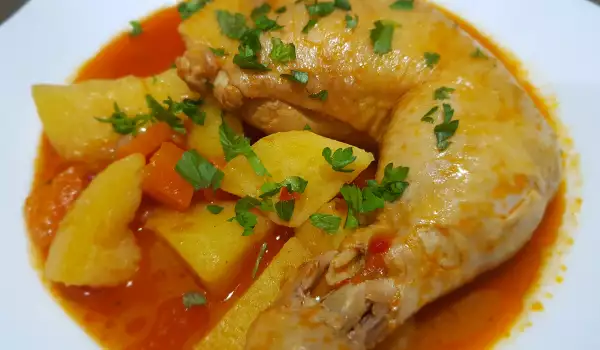 Village-Style Stew with Chicken Drumsticks