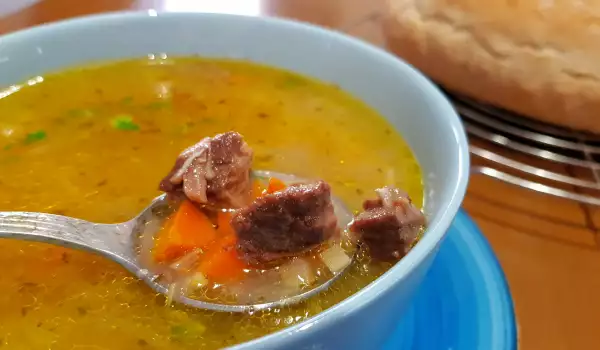 Traditional Serbian Beef Soup