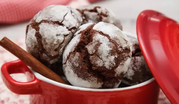 Chocolate Snow Biscuits