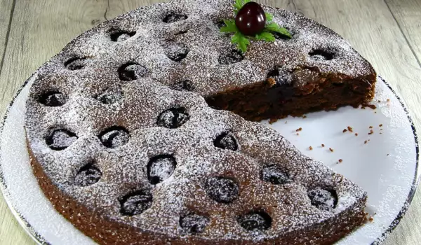 Chocolate Cake with Cherries