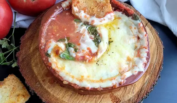 Provolone Cheese with Tomato Sauce