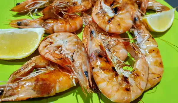 Quick Shrimp Appetizer on a Grill Pan