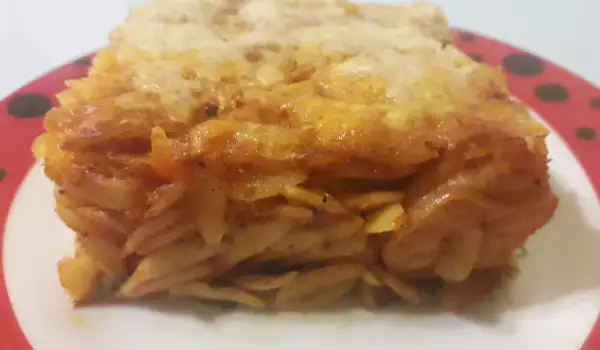 Oven-Baked Shrimp with Kritharaki