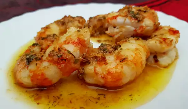 Pan-Roasted Shrimp with Garlic Sauce